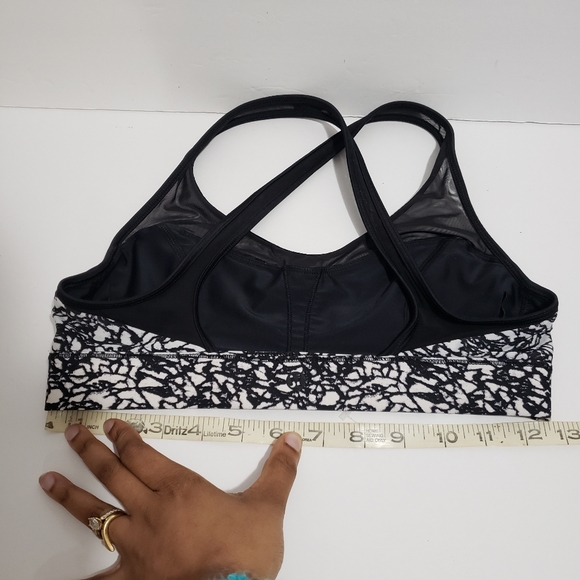 Lululemon Swim Top Mini Ripple White Seal Grey / Black - Picture 4 of 5